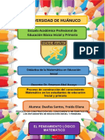 Proceso de Construcción Del Conocimiento Matemático en Los Estudiantes de Educación Inicial y Primaria