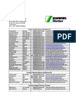 Contact Details (Spares Department)