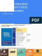 Malaysian Education Blueprint Higher Education