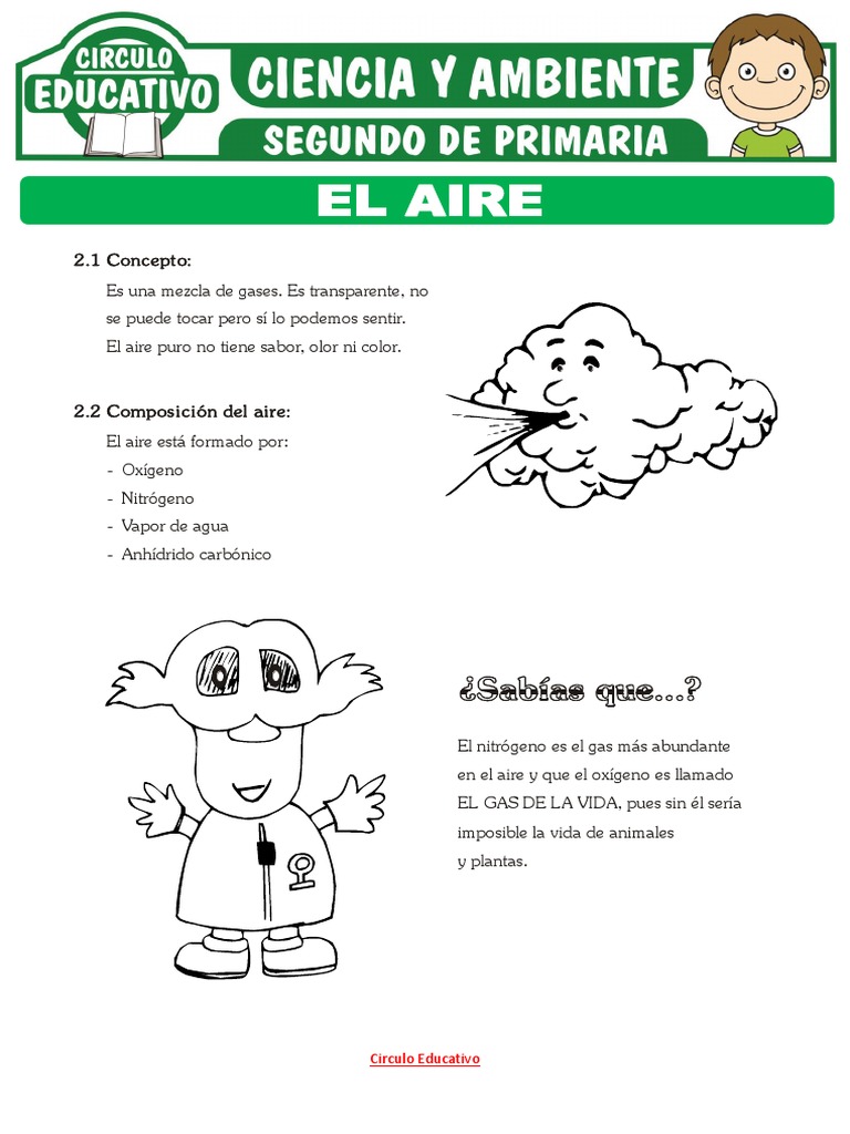 Actividades sobre el aire para primaria | PDF | Ciencias sociales ...