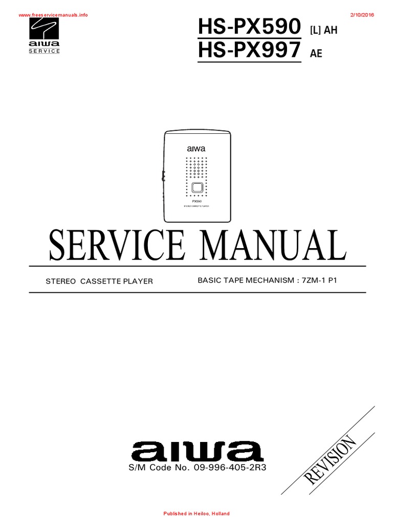 HS-PX590 HS-PX997: Service Manual | PDF | Power Supply