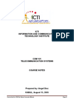 COM 101 NOTES Telecommunication System