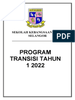 KERTAS KERJA PROGRAM TRANSISI TAHUN 1 Baru