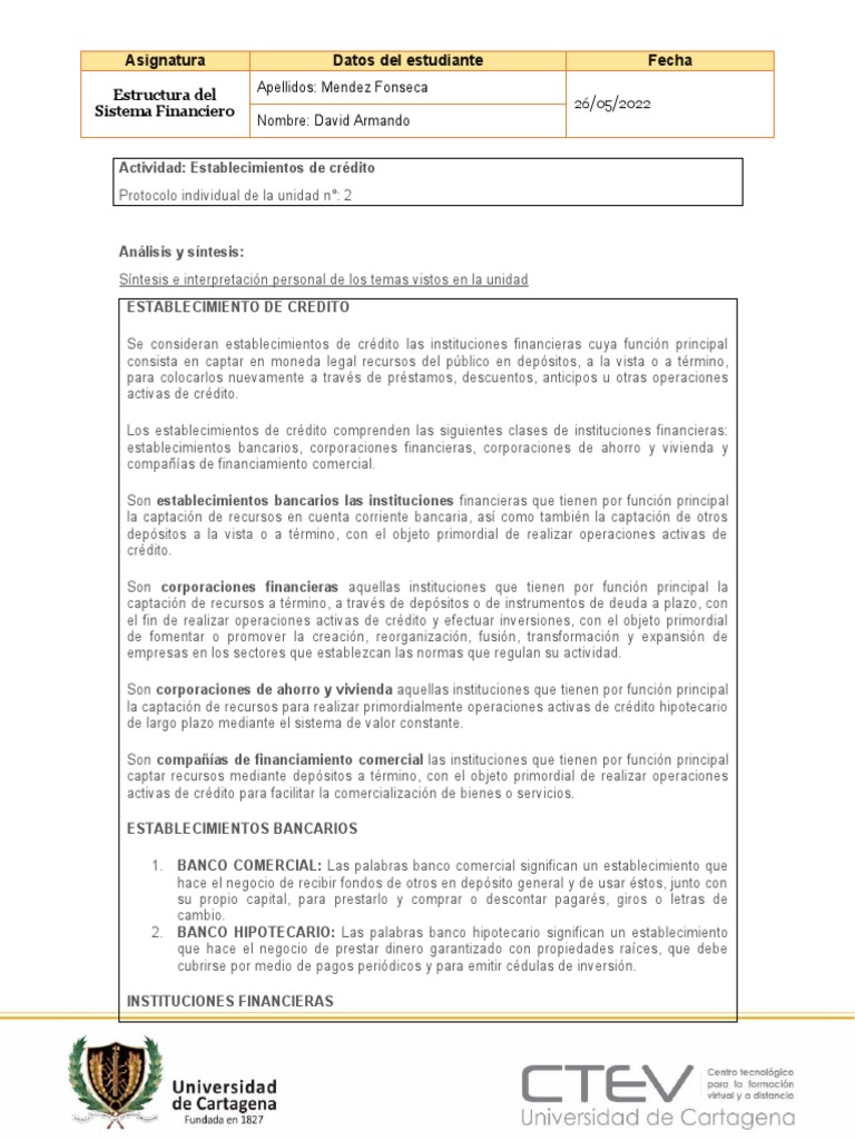 Estructura del Sistema Financiero | PDF | Bancos | Seguro