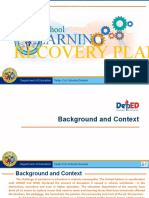 School Learning Recovery Plan