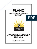 Plano ISD Proposed Budget 2011-2012