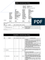 Meeting Minutes - Construction Progress Meeting