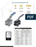 3-Piece Firesafe Ball Valve Figure Numbering System: E Seswbw A 305 A C