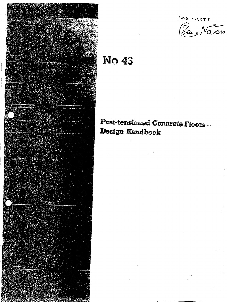 Tr 43 Post Tensioned Concrete Floors Design Handbook