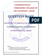 Charaka Uttarardha Question Paper