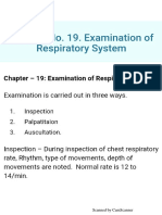 Examination of Respiratory System
