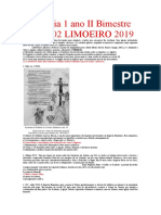 História 1 ano IIBimestre Prova 02 LIMOEIRO 2019