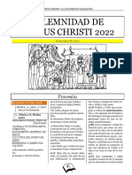2022 Corpus Christi Procesión y Adoración