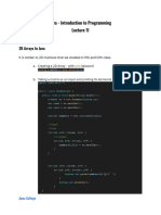 Java - Introduction To Programming: 2D Arrays in Java