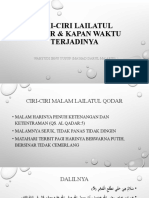 Ciri Lailatul Qadar Dan Kapan Waktunya