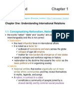 Global Trend Chapter 1: Chapter One: Understanding International Relations