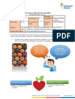 ED - FÍSICA Y SALUD 6° Básico Guía 2 Vida Activa y Alimentacion Saludable 22 de Marzo Al 1 de Abril