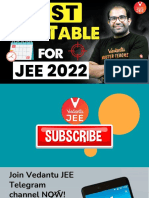 Best Time Table For JEE 2022 Vinay Sir Physics VJEE