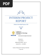 Interim Project Report - Tushar Sharma (21A1HP039)