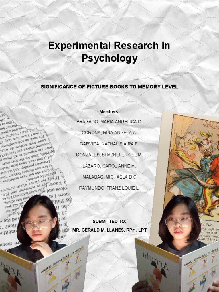 Significance of Picture Books To Memory Level | PDF | Reading ...