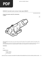 ECM-641A Camshaft Control, Exhaust. Faulty Signal, B5254T2: Diagnostic Trouble Code (DTC) Information