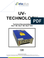 UV-Technology: Technical Documentation ELC N6 / Elc N8 / Elc N10