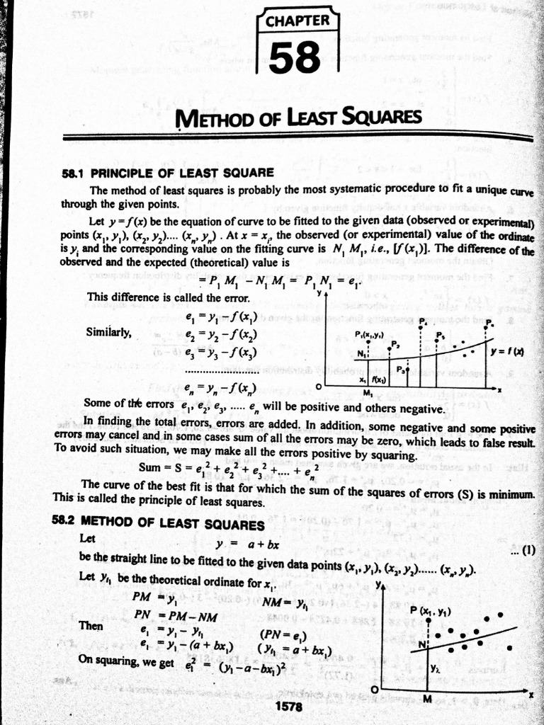 Method of Least Square - 20210823-232902 | PDF