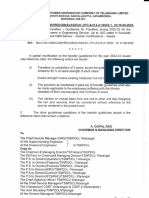 Transf. Modification Orders