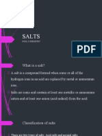 Salts: Pool 8 Chemistry