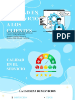 Calidad en el servicio a clientes