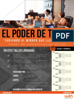 Flyer El Poder de Tu Voz