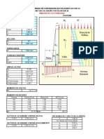 Muro de Contención en Voladizo Analisis de La Estabilidad en Excel