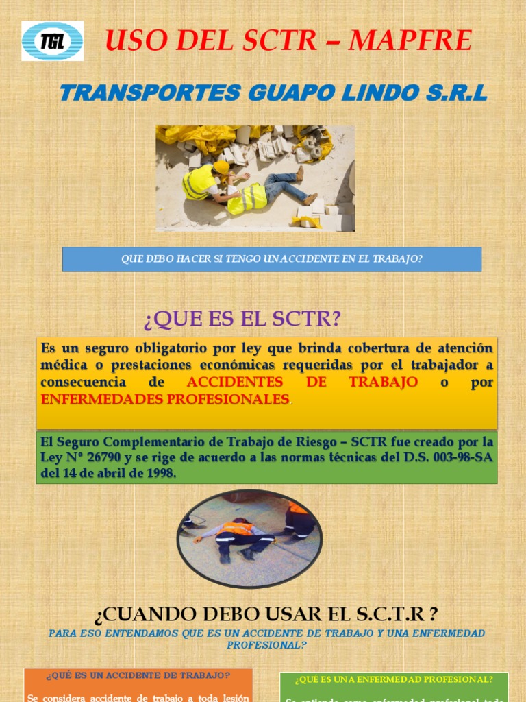 Cobertura del SCTR - MAPFRE | PDF | Pensión | Ciencias de la Salud
