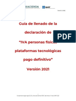 Guía de Llenado IVA Personas Físicas Plataformas Tecnológicas Pago Definitivo2021
