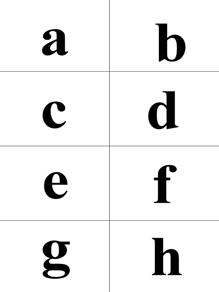 Lembaran Huruf Abjad Padanan ABC | PDF