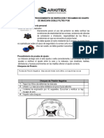 Modo de Uso y Procedimiento de Inspección y Recambio de Equipo de Mascara Doble Filtro p100 Arkitex