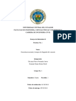 Consistencia y Tiempos de Fraguado Del Cemento.