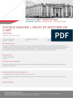 Double Master 1 Droit Et Histoire de l&#039 Art