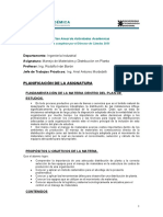 Plan Anual de Actividades Academicas Manejo de Materiales y Distribucion de Planta 2021 director de Catedra