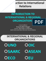 International & Regional Organizations