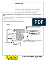 Installation Instructions For 603105 Valve Body Kit: 1967-1990 Ford C6