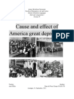 Cause and Effect of America Great Depression PDF