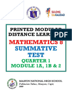 Summative Test - Quarter 1 - Module 1A, 1B, & 2