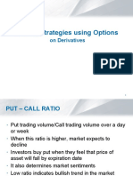 Trading Strategies Using Options: On Derivatives