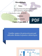 Detallar Equipos de Protección Personal Utilizados Durante La Practica Odontológica