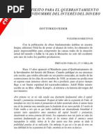Feder Gottfried - Manifiesto Contra La Usura
