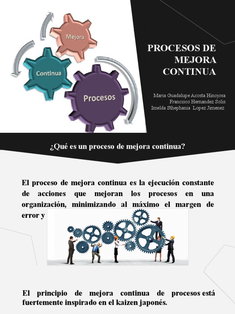 Proceso de Mejora Continua en Empresas | PDF | Gestión de la calidad ...