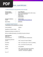 Safety Data Sheet: Luxol WB Satin: 1. Identification of The Material and Supplier