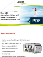 New NSM Air Cooled Chiller With Screw Compressors and Micro-Channel Coil