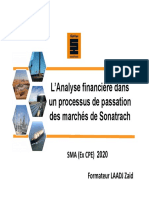 SMA - Analyse Financière Des Offres LAADJ 2020